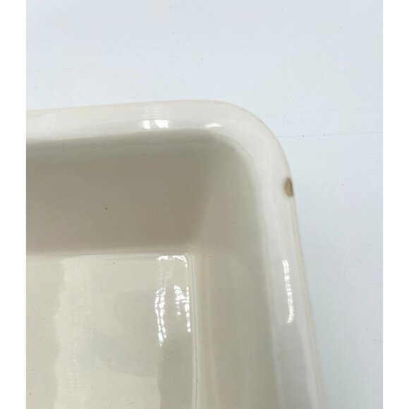 Vintage Stoneware Rectangular Bread Loaf Baking Dish USA Made - Picture 3 of 4